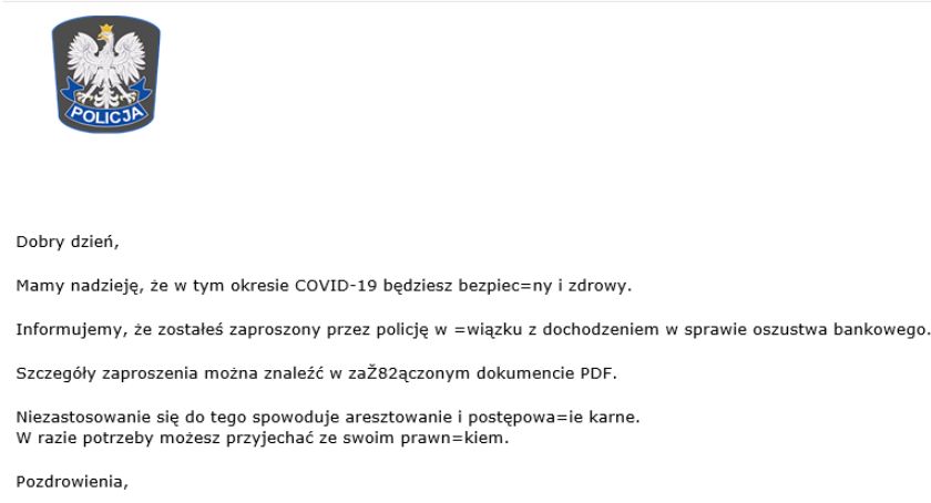 Policja ostrzega: Uwaga na fałszywe wezwania. 