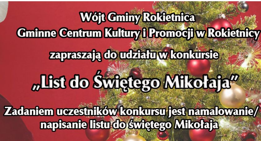Konkurs „List do świętego Mikołaja” 