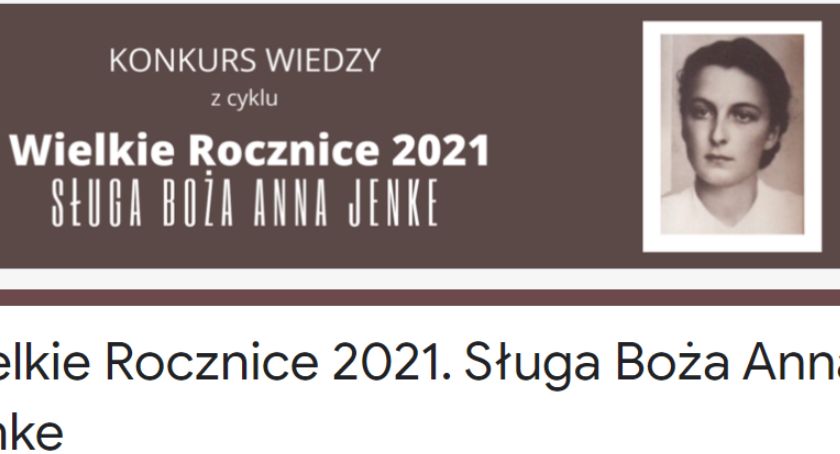 Konkurs wiedzy o Annie Jenke
