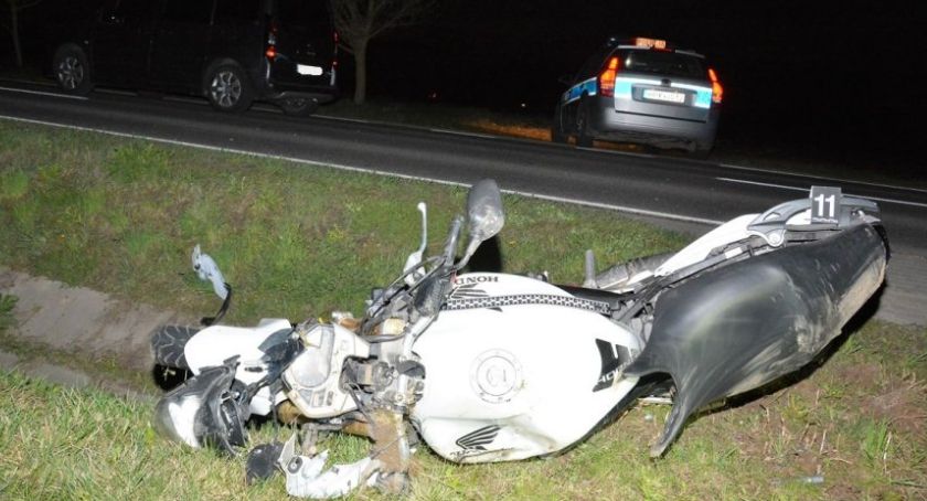 Motocyklista trafił do szpitala