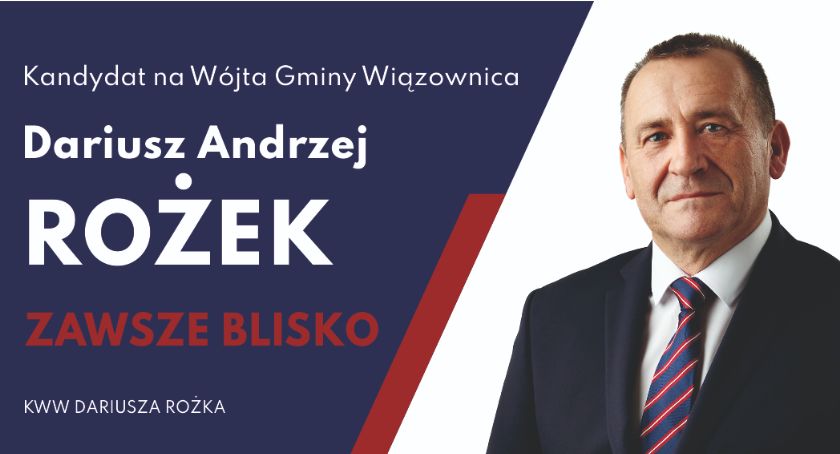 Dariusz Rożek, kandydat na Wójta Gminy Wiązownica