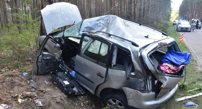 20-letni kierowca z gminy Wiązownica zginął na miejscu. Fot. Archiwum WSPR Przemyśl