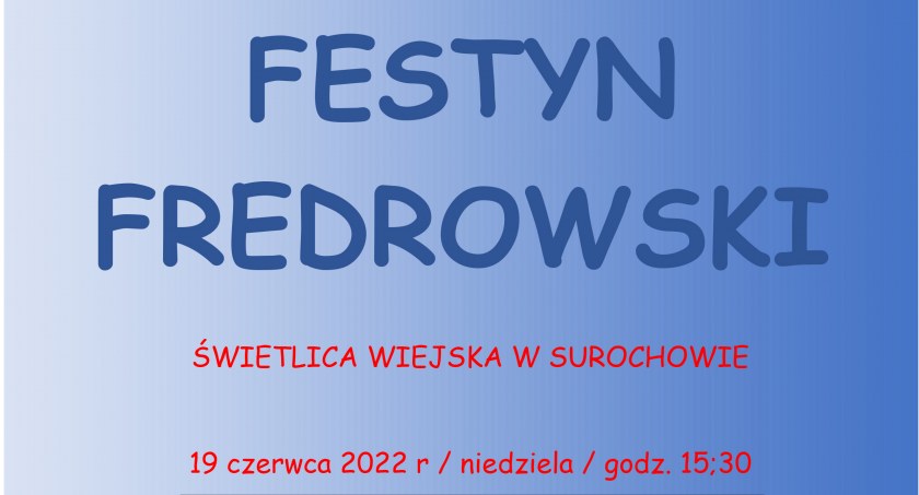Festyn Fredrowski w Surochowie