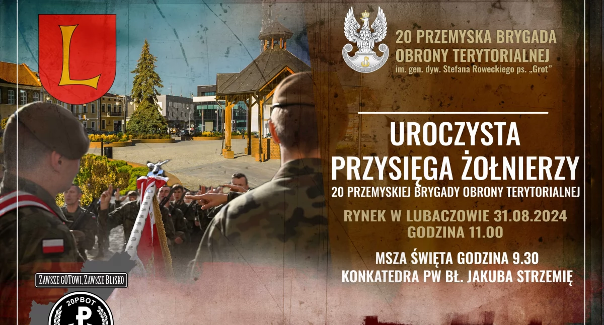 Wydarzenia Jarosław, Przeworsk i okolice, Uroczysta przysięga żołnierzy Przemyskiej Brygady Obrony Terytorialnej - zdjęcie, fotografia