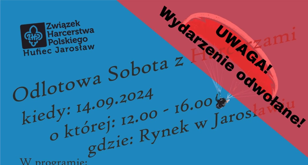 Wydarzenia Jarosław, Przeworsk i okolice, IMPREZA ODWOŁANA Odlotowa sobota harcerzami - zdjęcie, fotografia