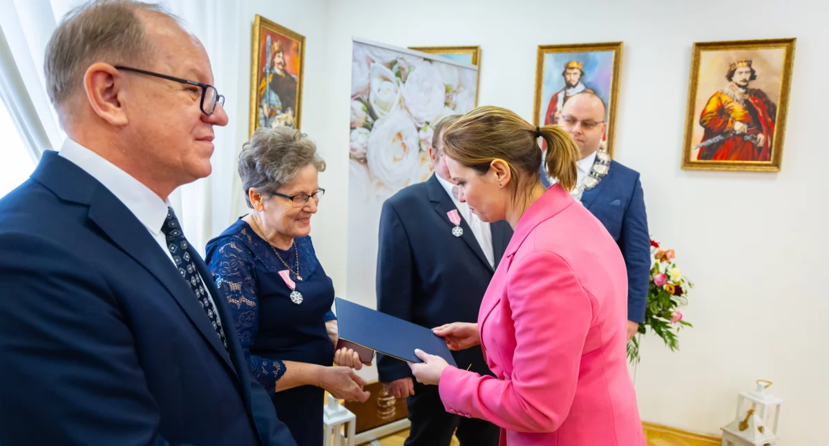 Ludzie, Złote gminie Jawornik Polski Świętowało - zdjęcie, fotografia