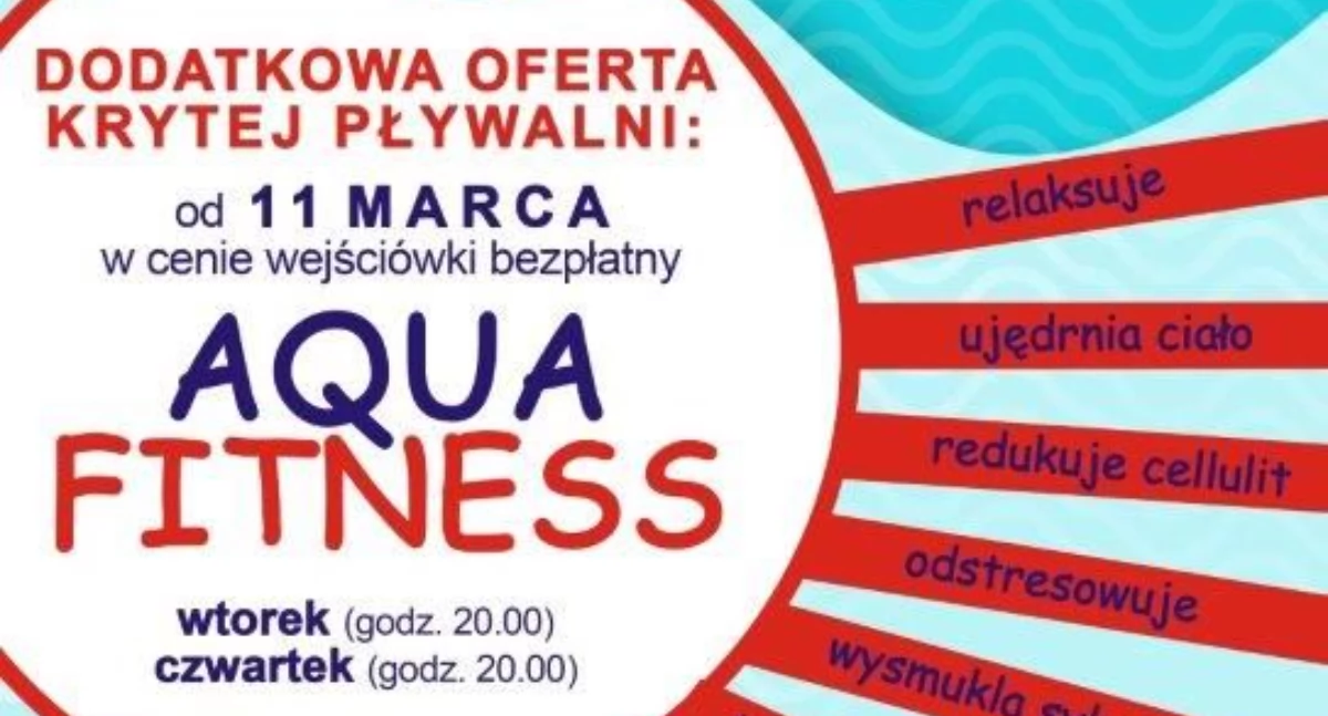 Sportowe, Zajęcia fitness pływalni MOSiR cenie wejściówki - zdjęcie, fotografia
