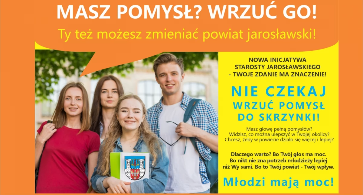 Samorząd, Młodzi mają inicjatywa starosty jarosławskiego Kamila Dziukiewicza - zdjęcie, fotografia