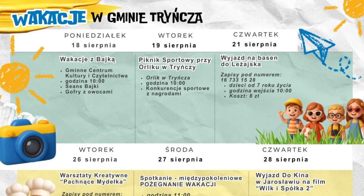 Rozrywka, Wakacje Gminie Tryńcza - zdjęcie, fotografia
