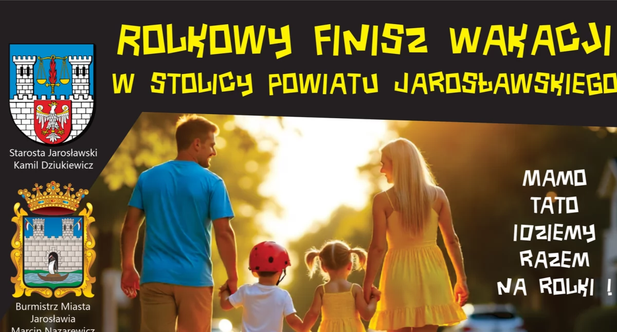 Sportowe, Rolkowy Finisz Wakacji stolicy Powiatu Jarosławskiego - zdjęcie, fotografia