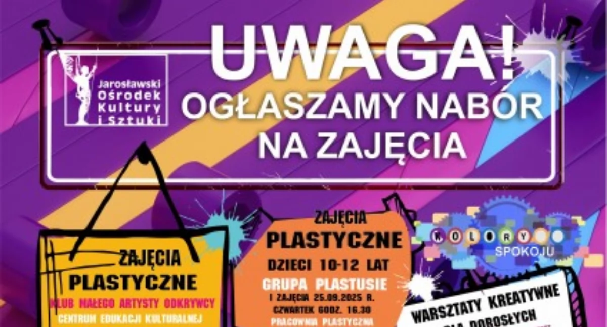 Wydarzenia Jarosław, Przeworsk i okolice, Zajęć dzieci młodzieży Jarosławskim Ośrodku Kultury Sztuki - zdjęcie, fotografia