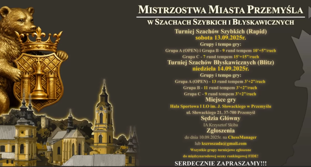 Wydarzenia Jarosław, Przeworsk i okolice, Mistrzostwa Miasta Przemyśla Szachach - zdjęcie, fotografia