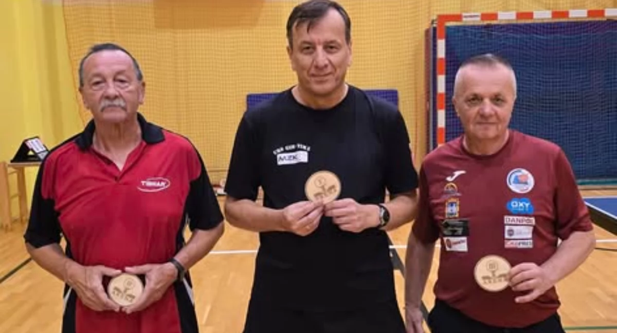 Tenis stołowy, Marek Gudzelak znowu podium - zdjęcie, fotografia