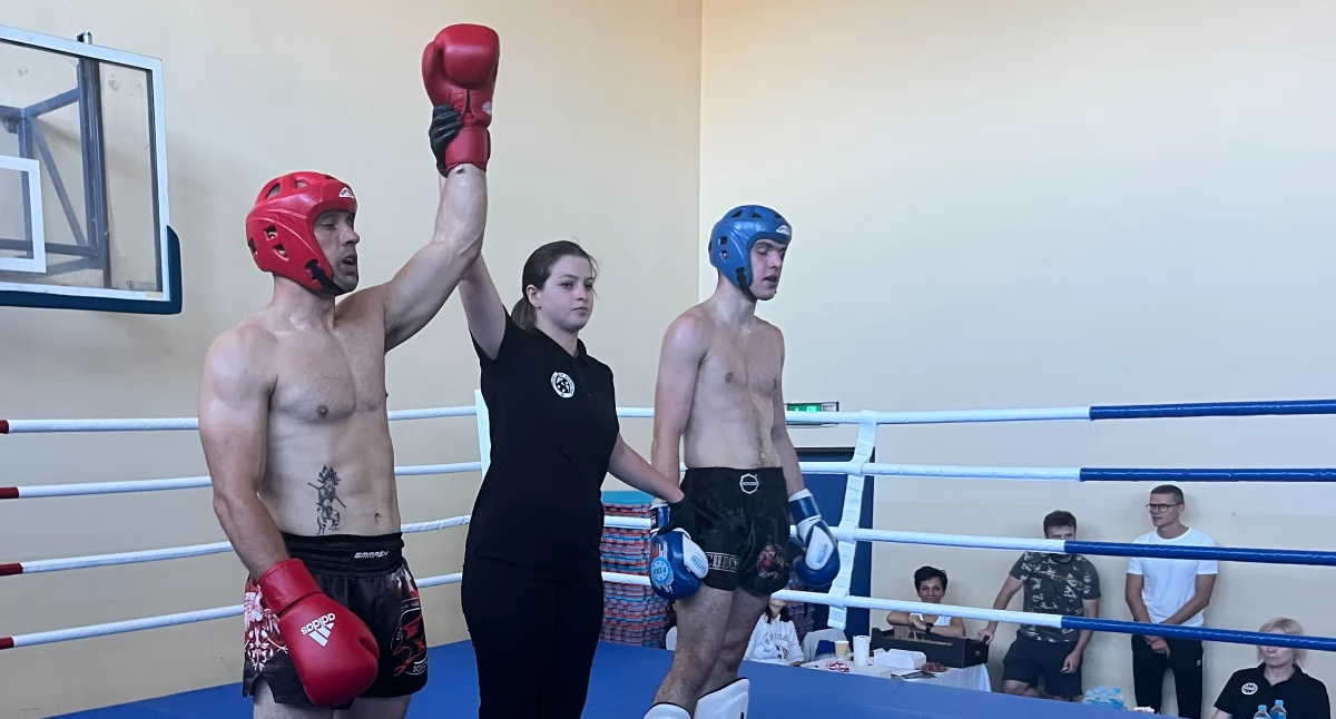 Sporty walki, Polska Kickboxingu Sokół Jarosław walczył Mysłowicach - zdjęcie, fotografia