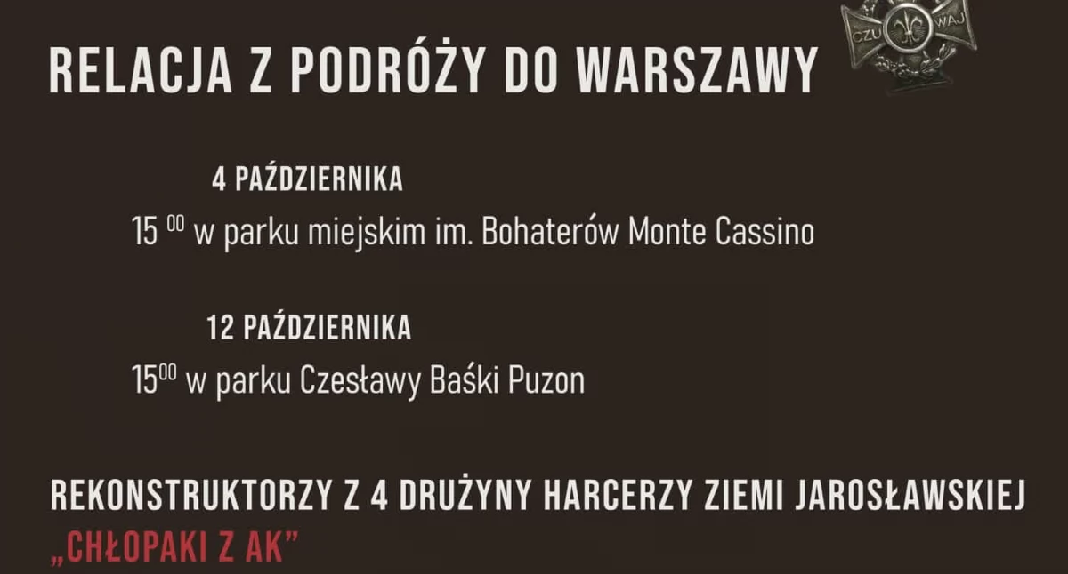 Wydarzenia Jarosław, Przeworsk i okolice, Harcerska Gawęda Śladami Michała Czartoryskiego - zdjęcie, fotografia