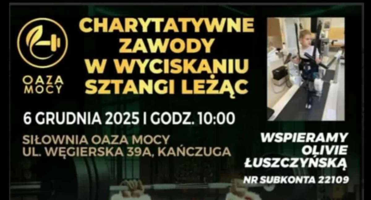 Charytatywne Zawody w Wyciskaniu Sztangi Leżąc