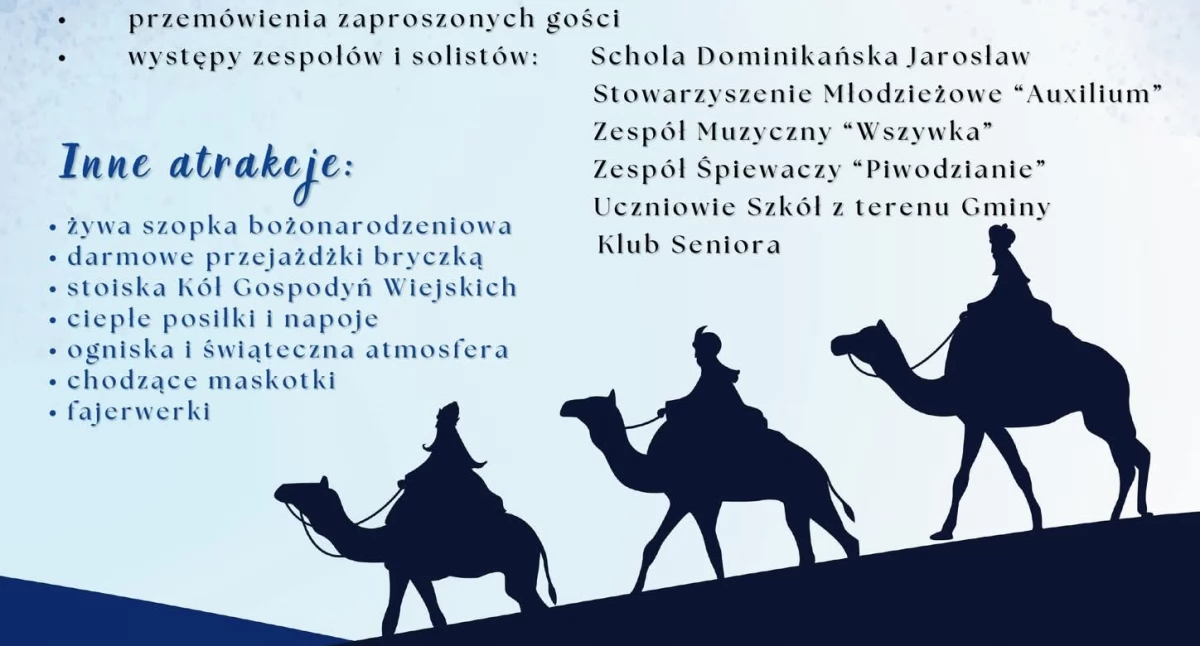 Wydarzenia Jarosław, Przeworsk i okolice, Wspólne Kolędowanie Trzej Królowie Jadą Piwodzie - zdjęcie, fotografia