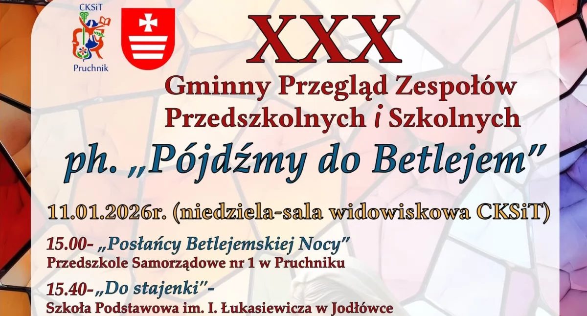 Wydarzenia Jarosław, Przeworsk i okolice, Gminny Przegląd Zespołów Przedszkolnych Szkolnych Pójdźmy Betlejem Pruchniku - zdjęcie, fotografia