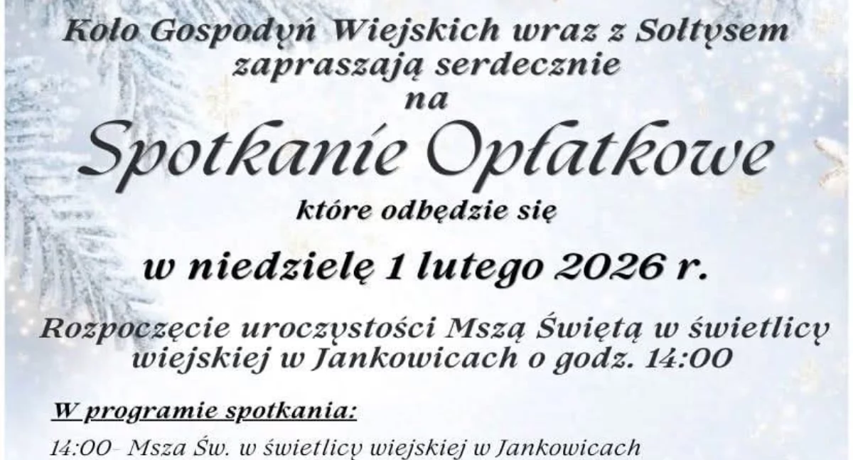 Wydarzenia Jarosław, Przeworsk i okolice, Spotkanie Opłatkowe Jankowicach - zdjęcie, fotografia