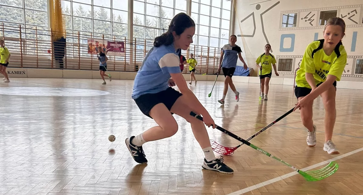 Inne, Reprezentantki Zespołu Szkół Innowacyjnych Jarosławiu wywalczyły awans finału wojewódzkiego unihokeju - zdjęcie, fotografia