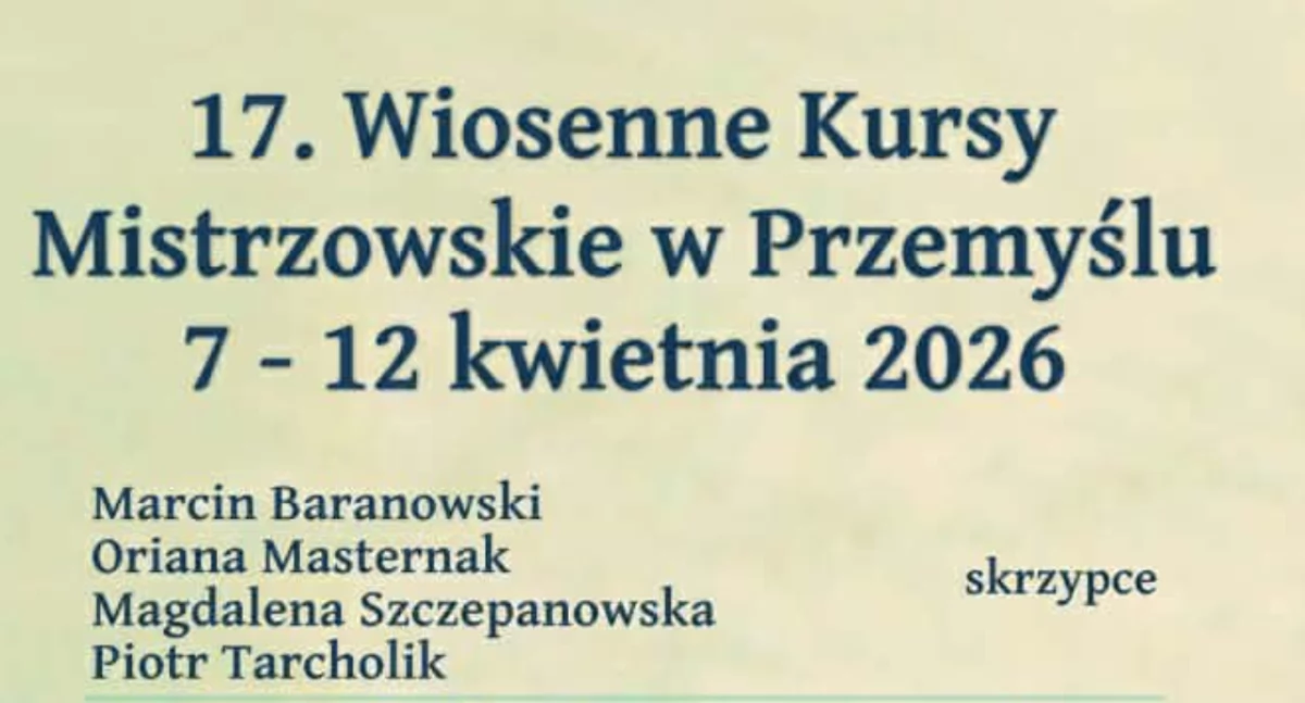 Muzyka, Wiosenne Kursy Mistrzowskie Przemyślu - zdjęcie, fotografia