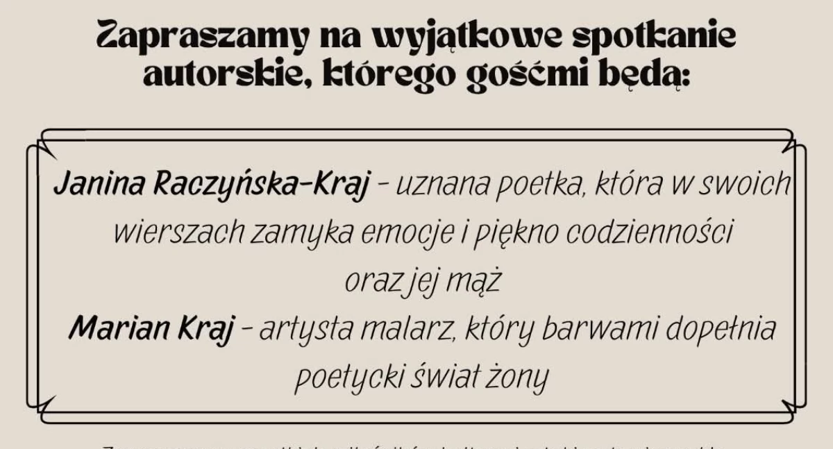 Wydarzenia Jarosław, Przeworsk i okolice, Janina Raczyńska Marian spotkanie autorskie Poezja malarstwo klimacie dobra piękna - zdjęcie, fotografia