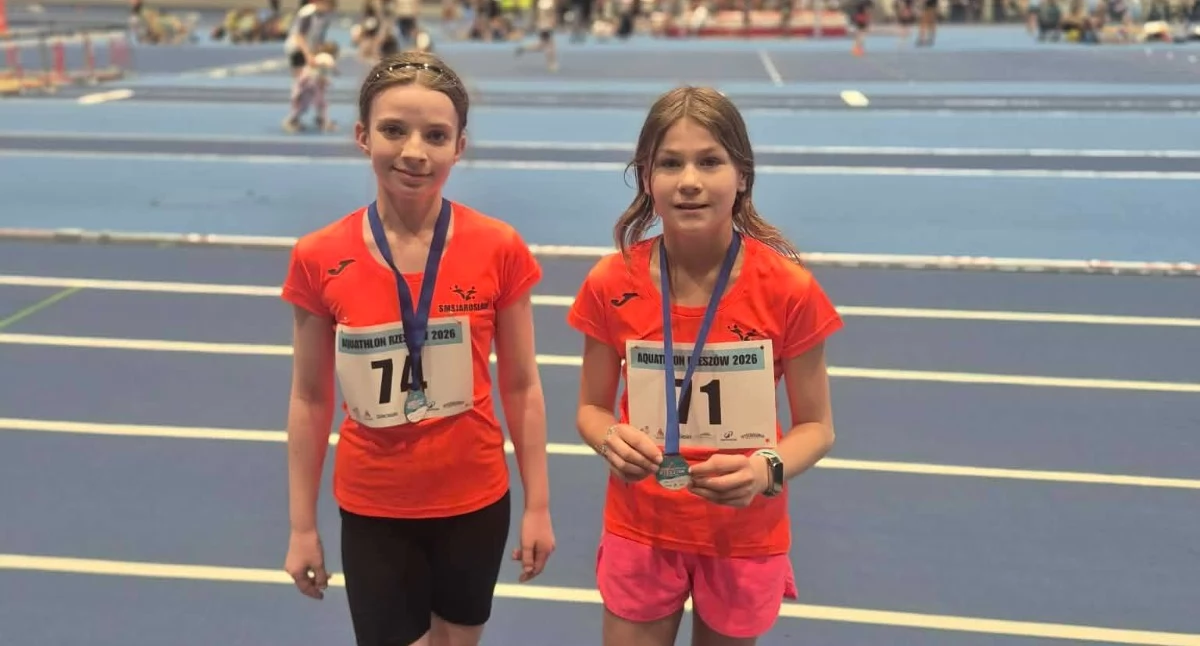 PŁYWANIE, Zawodniczki klubu Błysk Jarosław wystartowały aquathlonie - zdjęcie, fotografia