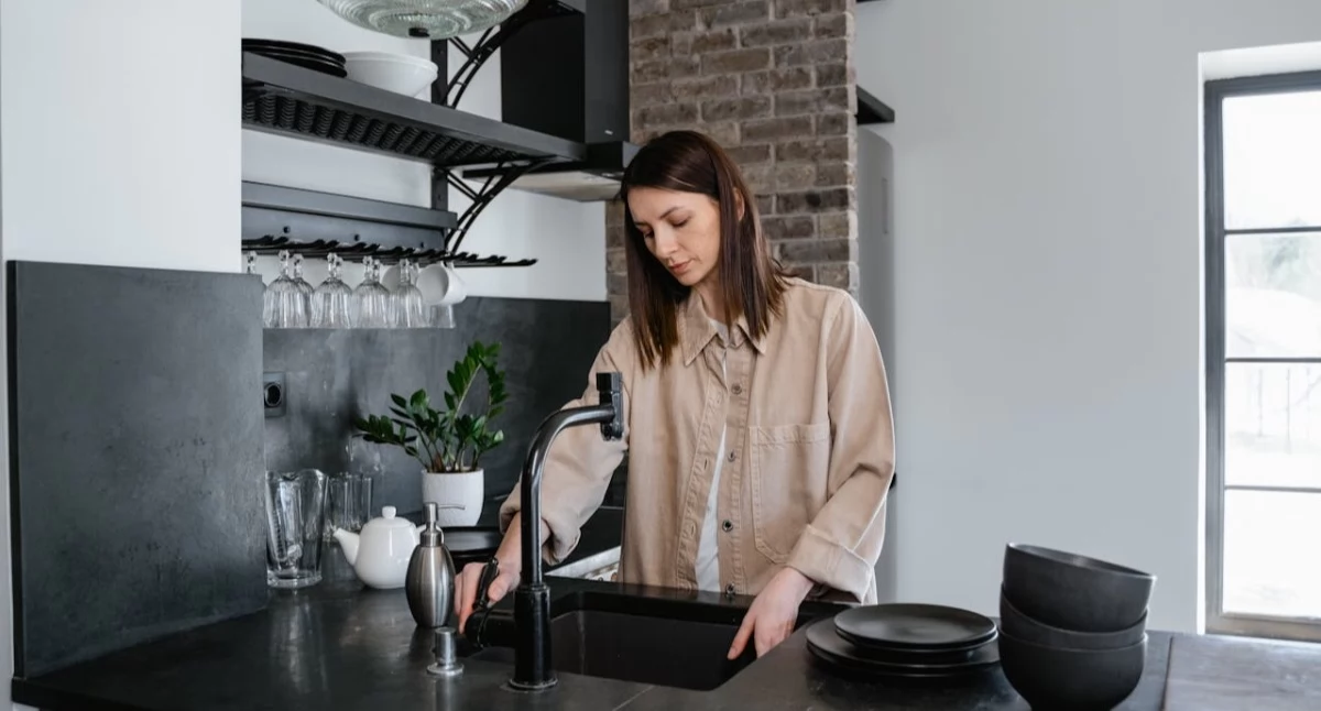 Biznes, dobrać baterię kuchenną syfon zlewozmywaka Praktyczny poradnik planowania funkcjonalnej strefy zmywania - zdjęcie, fotografia