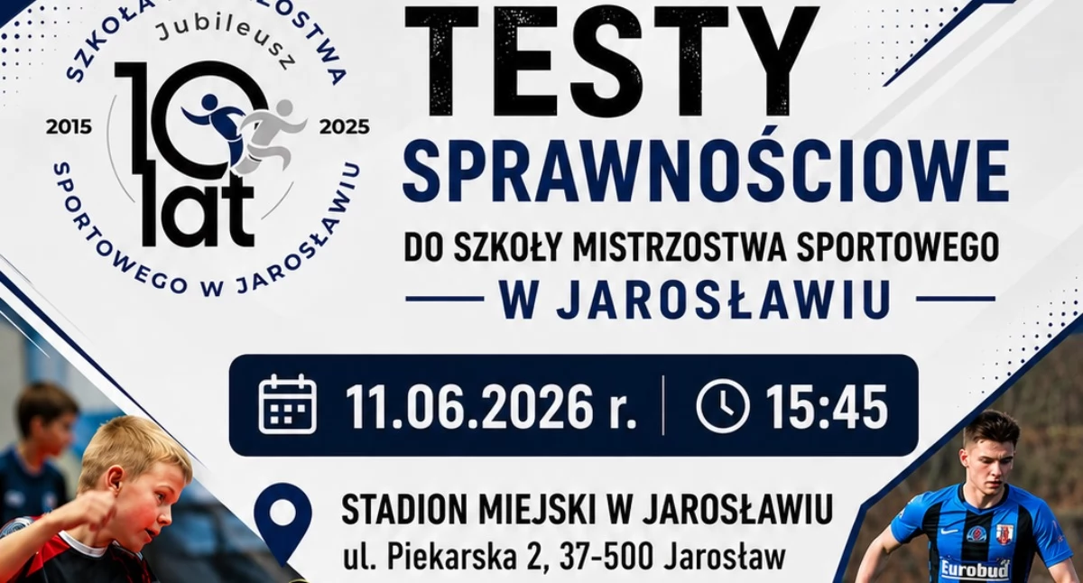 Wydarzenia Jarosław, Przeworsk i okolice, Testy sprawnościowe Szkoły Mistrzostwa Sportowego Jarosławiu - zdjęcie, fotografia