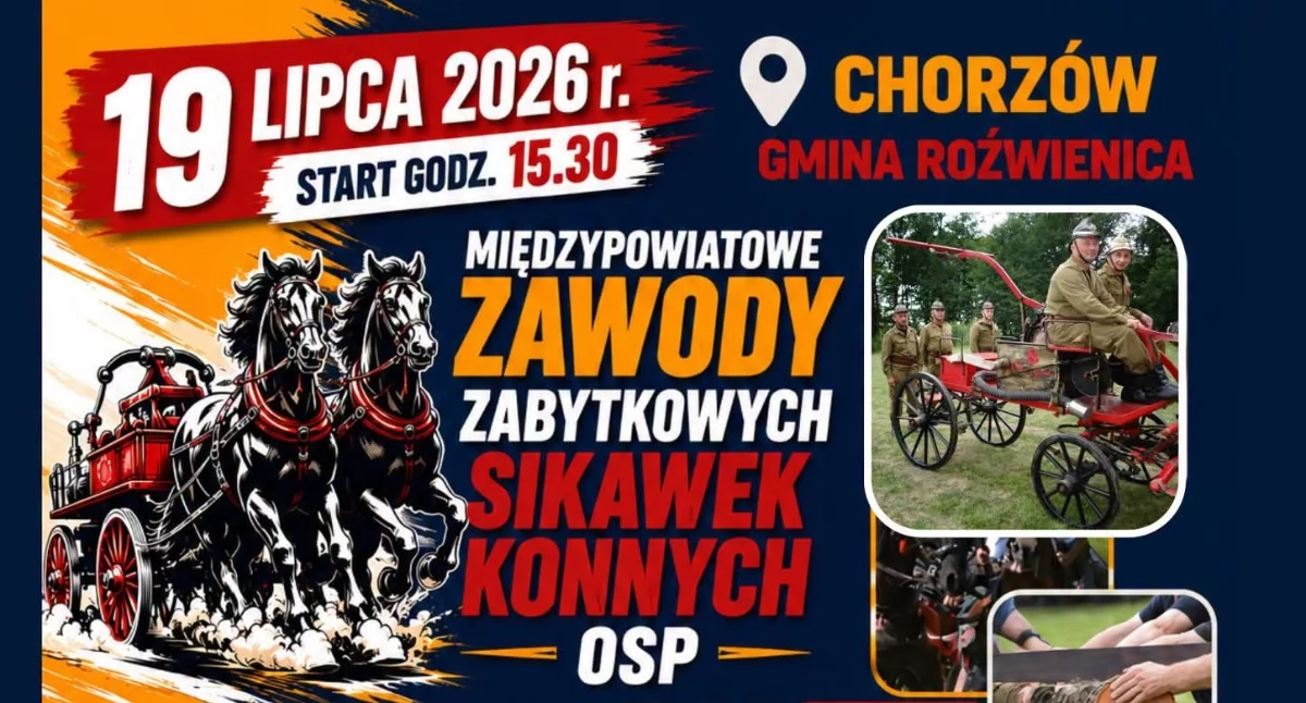 Wydarzenia Jarosław, Przeworsk i okolice, Międzypowiatowe Zawody Zabytkowych Sikawek Konnych Chorzowie - zdjęcie, fotografia