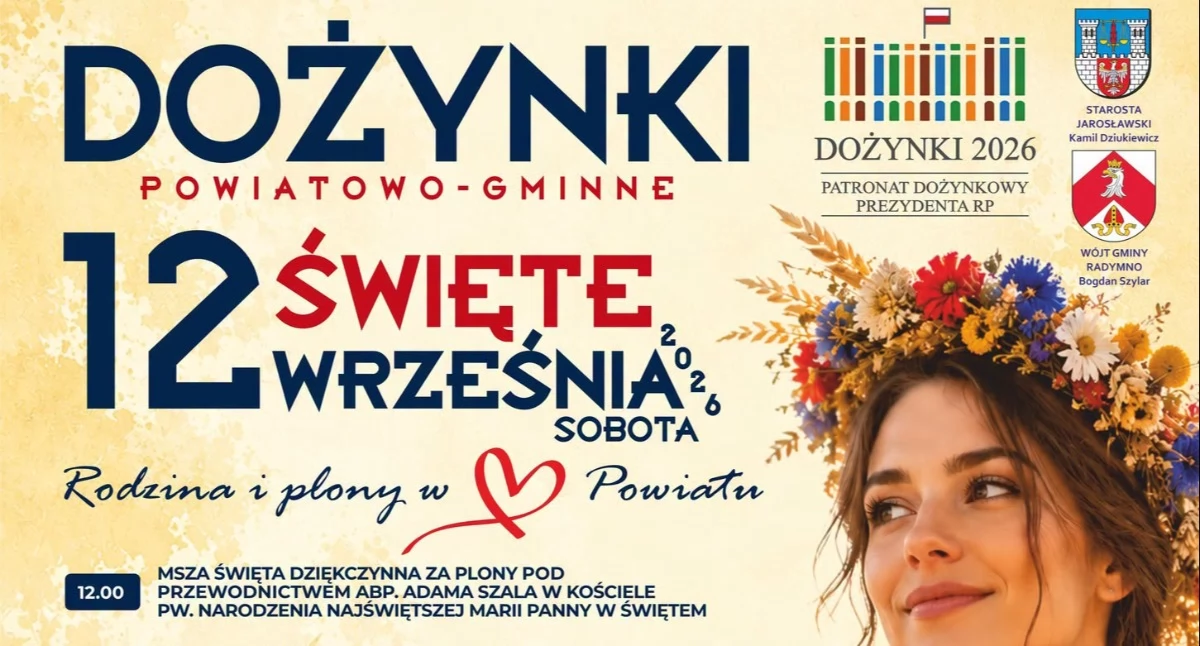 Dożynki Powiatowo-Gminne „Rodzina i plony w sercu Powiatu” w Sośnicy