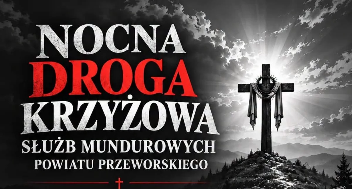 Wydarzenia Jarosław, Przeworsk i okolice, Nocna Droga Krzyżowa Służb Mundurowych Powiatu Przeworskiego - zdjęcie, fotografia