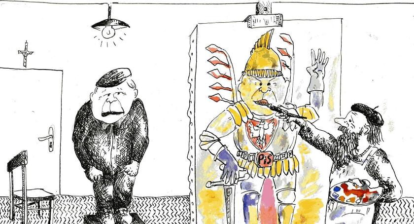 zdjęcie: Henryk Cebula w konkursie Cztery Pory Karykatury
