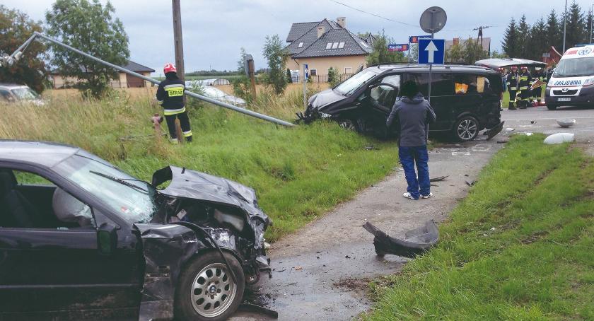 Wypadek na skrzyżowaniu w Wiązownicy