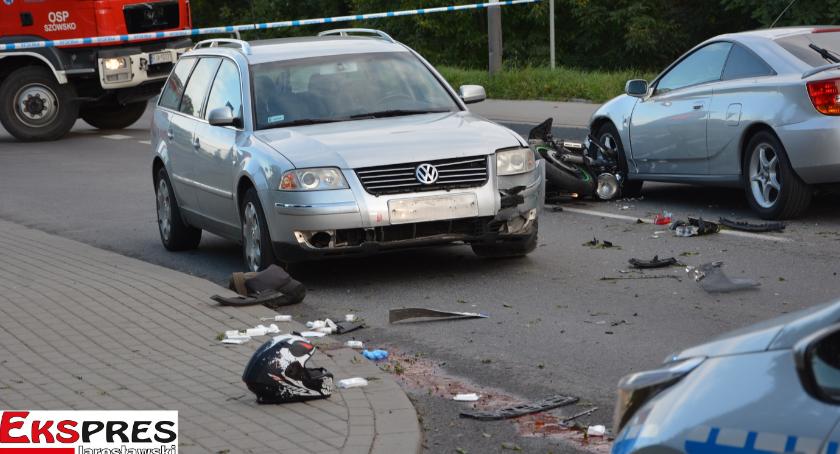 Zginął motocyklista przed mostem w Jarosławiu