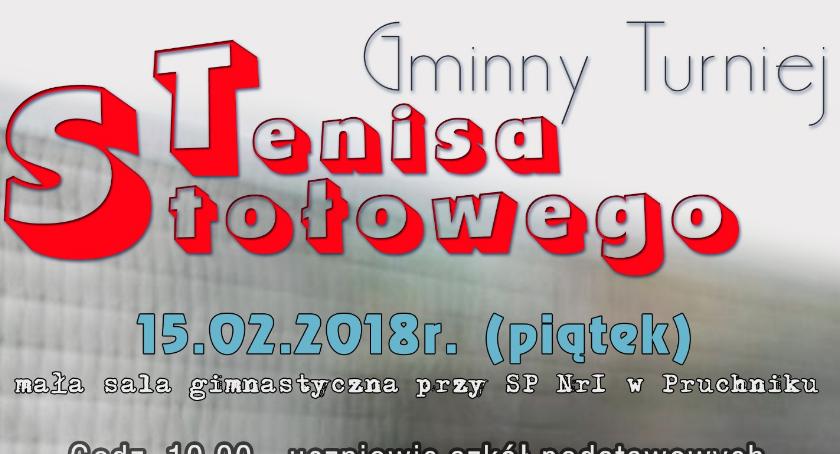 Gminny Turniej Tenisa Stołowego