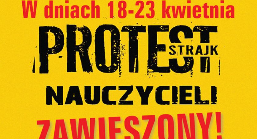 Strajk nauczycieli zawieszony