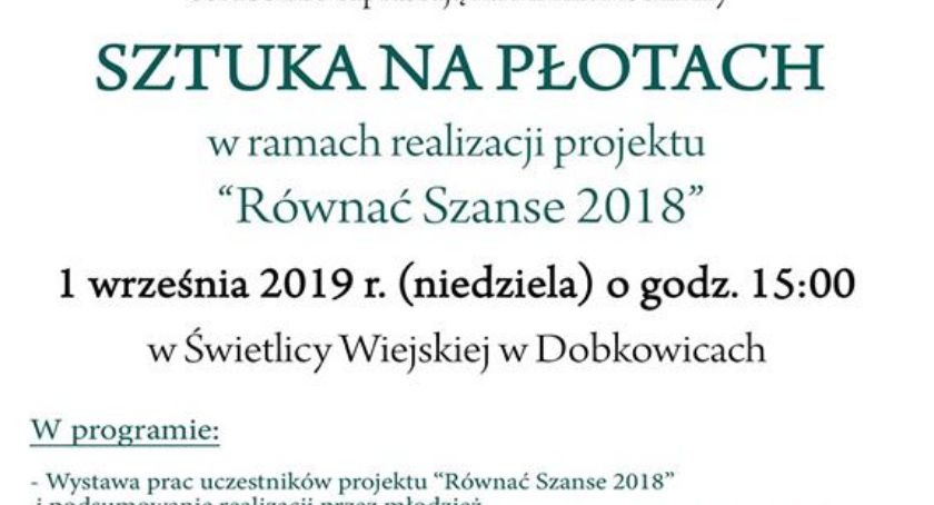 Sztuka na płotach w Dobkowicach