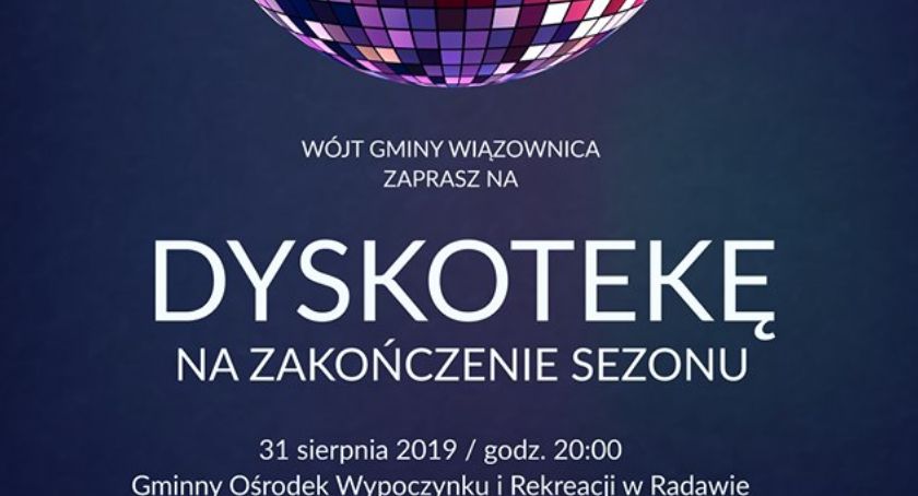 Dyskoteka na zakończenie wakacji w Radawie