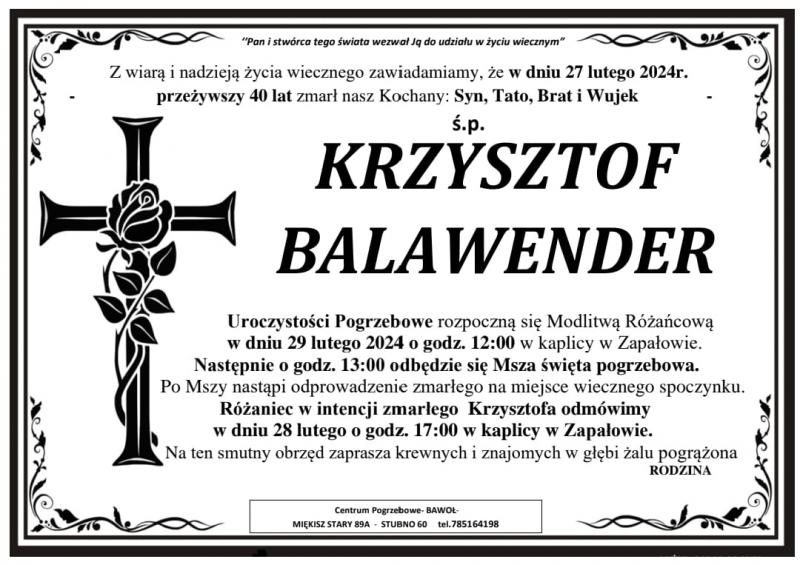 Krzysztof  Balawender
