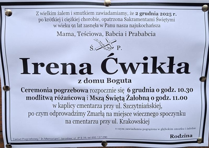Irena Ćwikła 