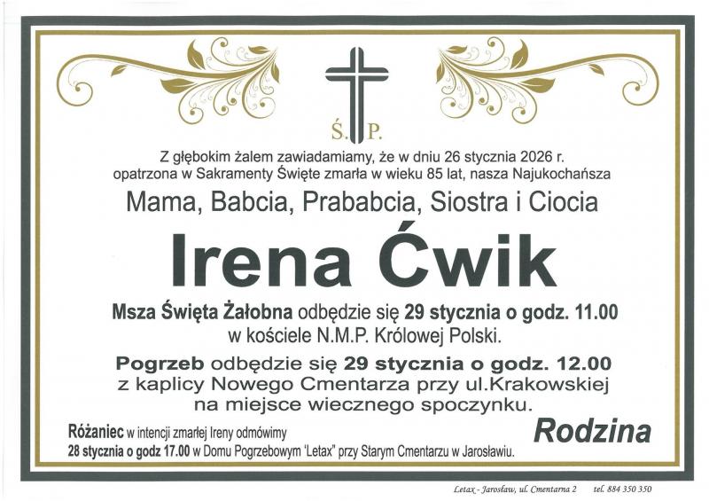 Irena  Ćwik
