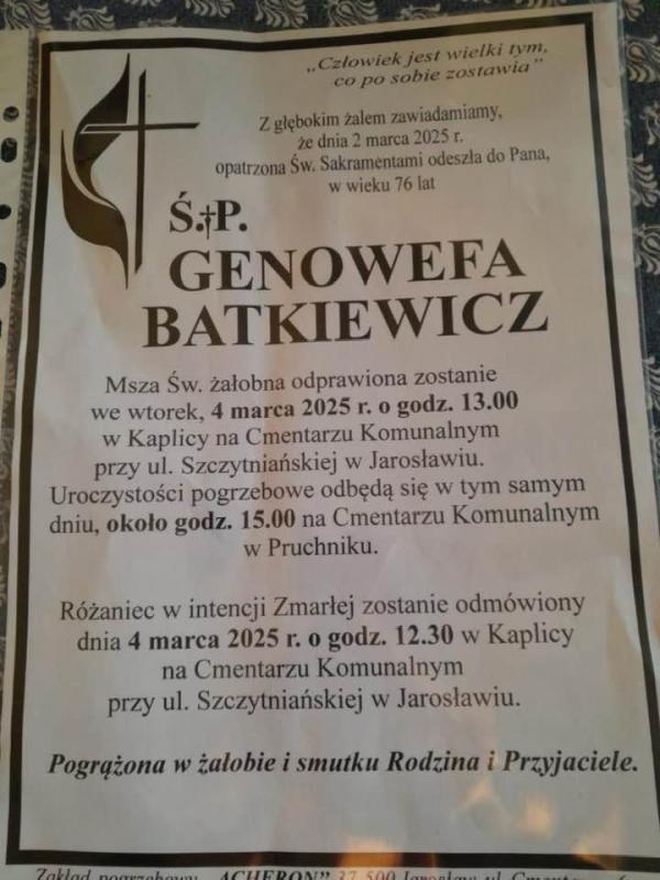 Genowefa  Batkiewicz