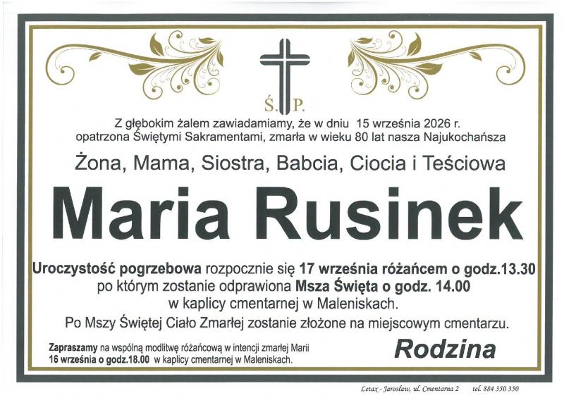 Maria Rusinek