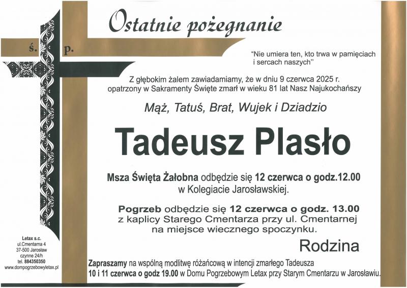 Tadeusz  Plasło