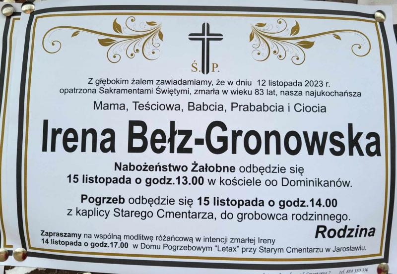 Irena Bełz-Gronowska