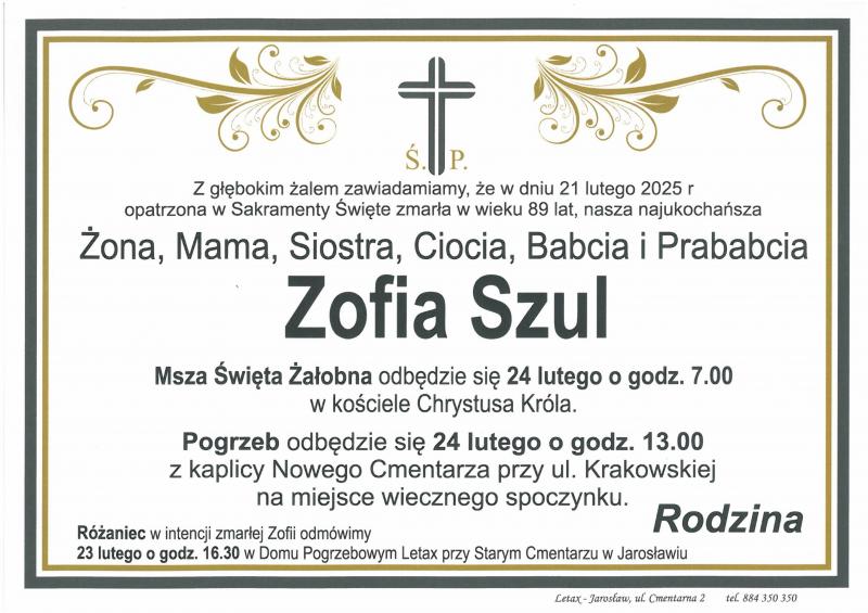 Zofia  Szul