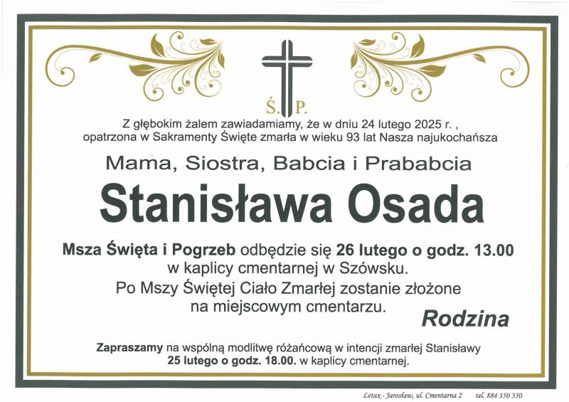 Stanisława  Osada