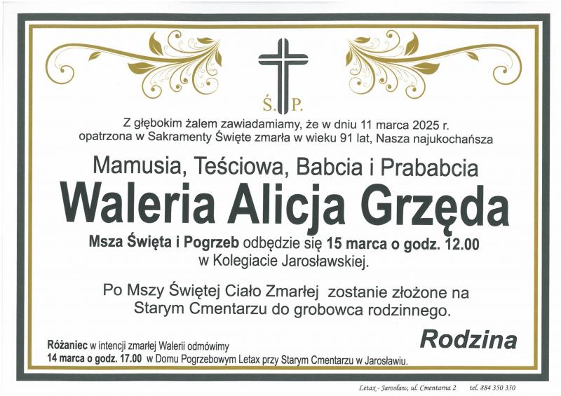 Waleria Alicja  Grzęda