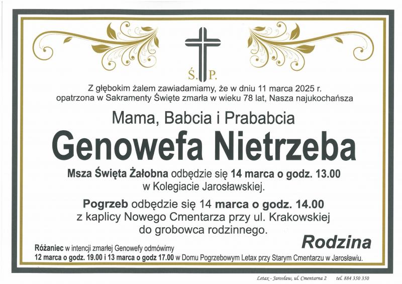 Genowefa  Nietrzeba